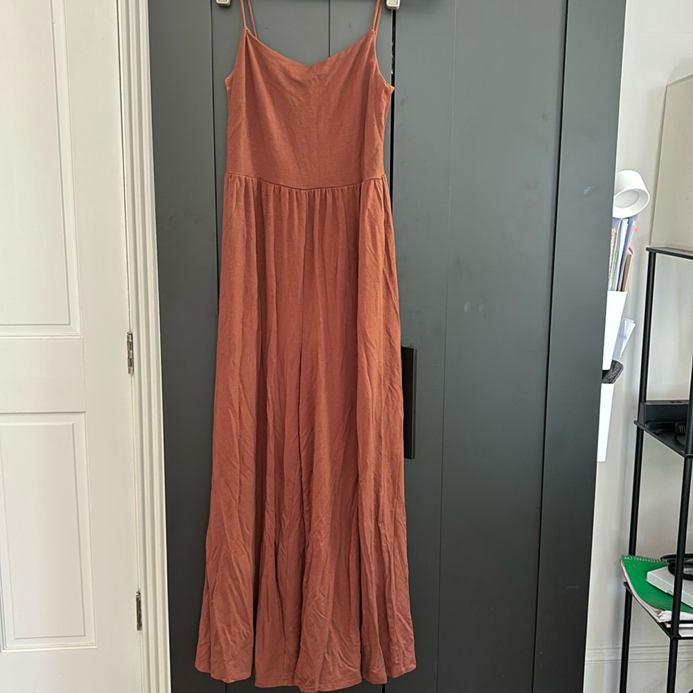 Quince Tencel Jersey Wide Leg Jumpsuit